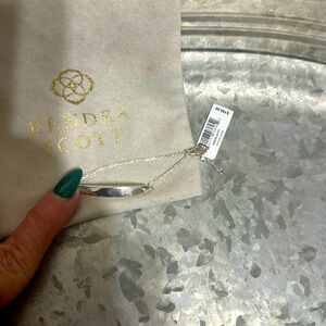 Kendra Scott sterling silver engravable bracelet NWT bag included